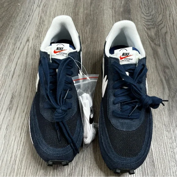 New Sacai x‎ LDV Waffle 'Blackened Blue' Men’s Size 8.5 Sneaker Shoes DH2684-400 - Picture 7 of 10